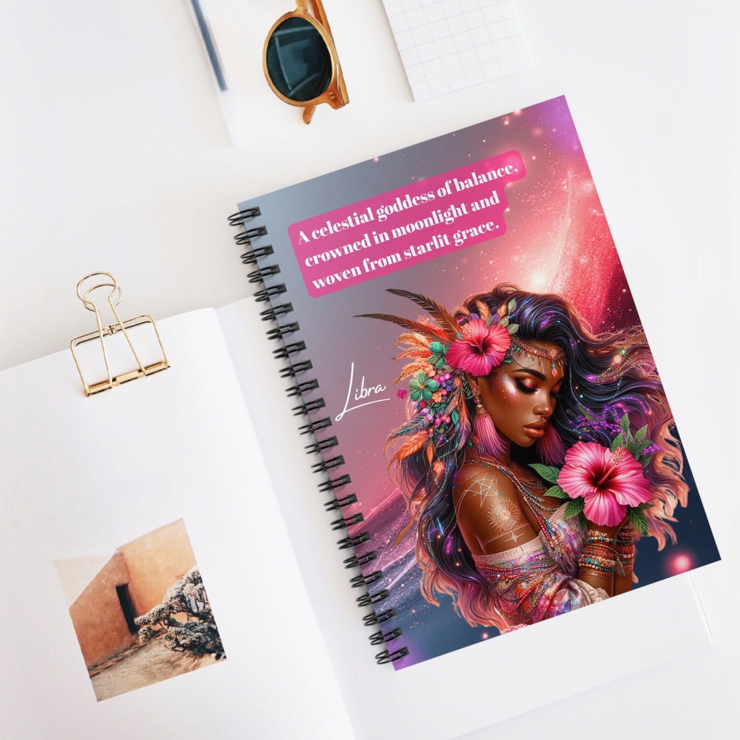 Libra Zodiac Journal | Cosmic Notebook | Libra Gift | Line Ruled
