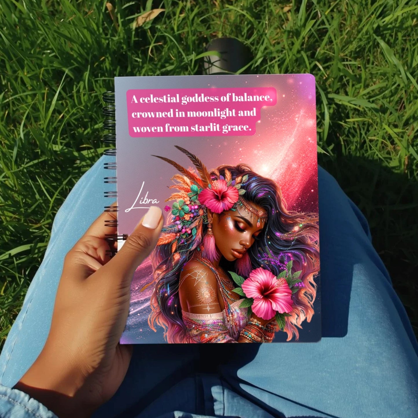 Libra Zodiac Journal | Cosmic Notebook | Libra Gift | Line Ruled