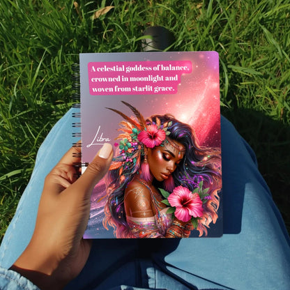 Libra Zodiac Journal | Cosmic Notebook | Libra Gift | Line Ruled