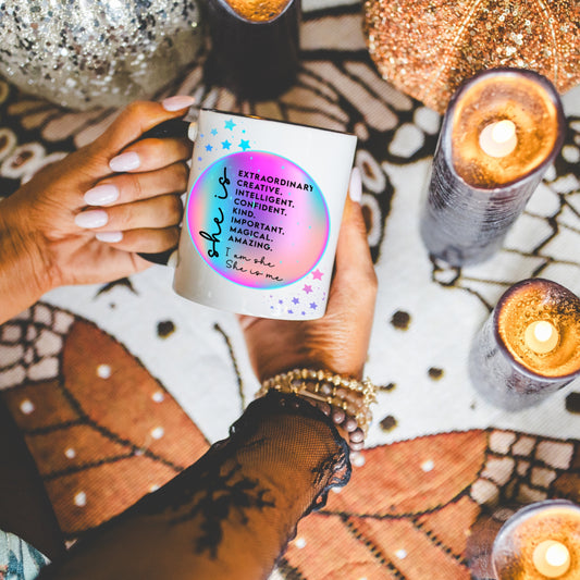 "she is me" Motivational Coffee Mug