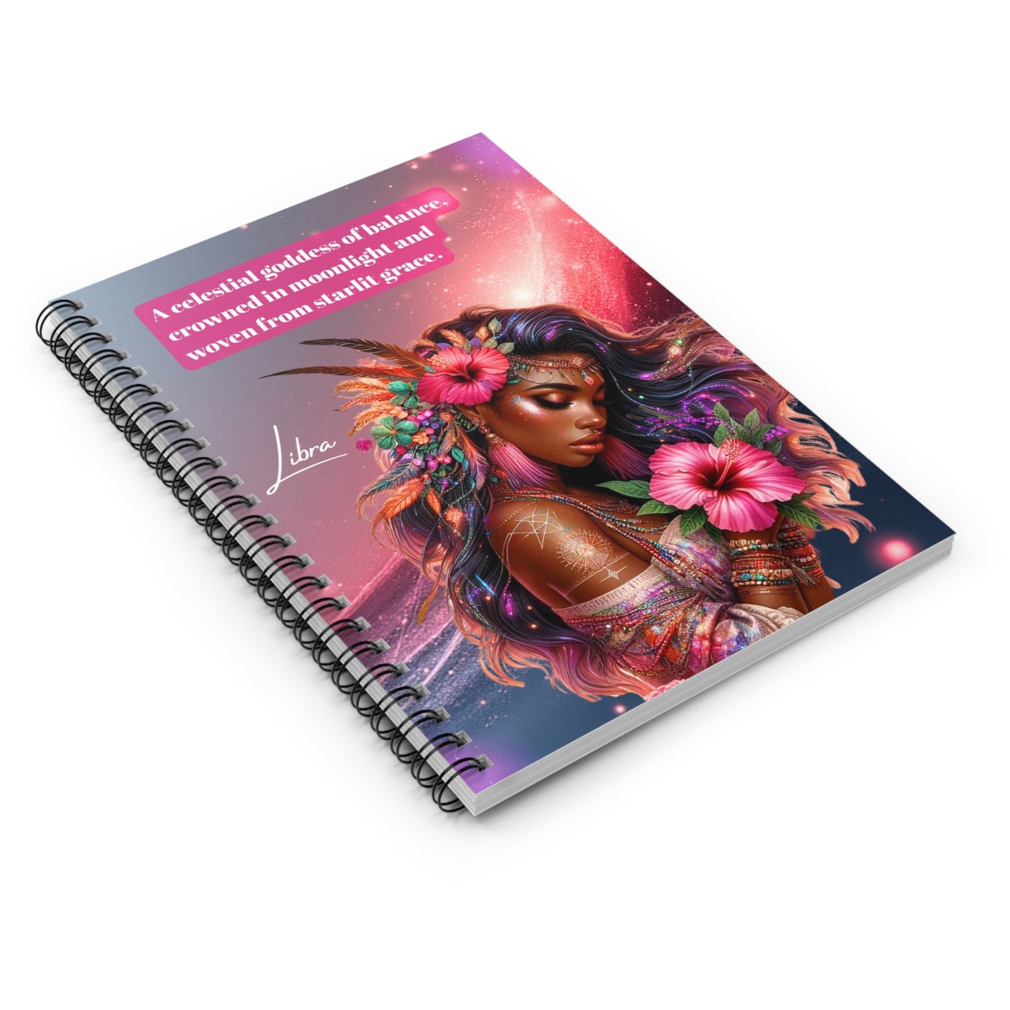 Libra Zodiac Journal | Cosmic Notebook | Libra Gift | Line Ruled