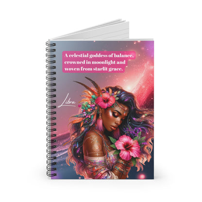 Libra Zodiac Journal | Cosmic Notebook | Libra Gift | Line Ruled